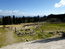 The lower level, First Terrace and Second Terrace of the Asclepeion, viewed from the Third Terrace