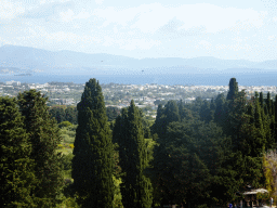 Kos Town, the Aegean Sea and the Bodrum Peninsula in Turkey, viewed from the Third Terrace of the Asclepeion