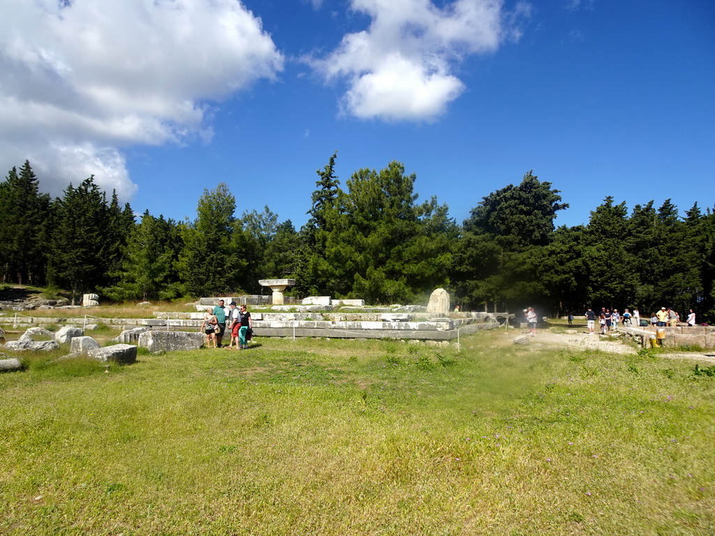 Trees and ruins at the Third Terrace of the Asclepeion