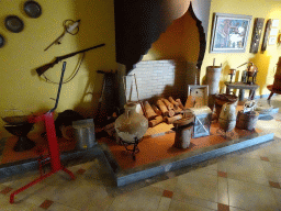 Interior of the showroom of the Triantafyllopoulos Winery