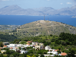 The north side of the island, the Aegean Sea and the island of Kalymnos, viewed from the viewing point at the north side of the town of Zia