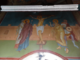 Fresco at the nave of the Zia Church at the town of Zia