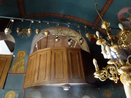 Balcony at the nave of the Zia Church at the town of Zia