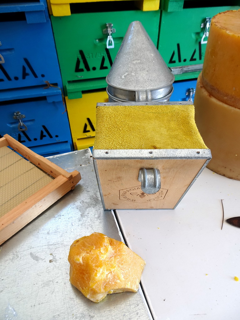 Honey products at the Melissa Honey Farm at the east side of the town of Kefalos