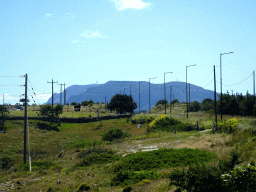Mountains on the southwest end of the island, viewed from the Melissa Honey Farm at the east side of the town of Kefalos