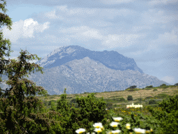 Mount Dikeos, viewed from the Melissa Honey Farm at the east side of the town of Kefalos