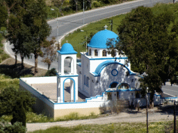 The Church of D. Brahna In Memory at the town of Kefalos, viewed from the viewing point at the north side of town