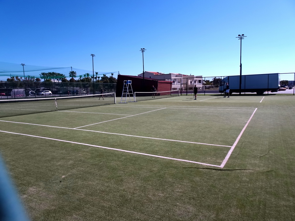 Tennis court at the Blue Lagoon Resort