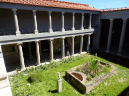 The Garden at the Large Peristyle at the Casa Romana museum, viewed from the Upper Floor