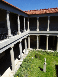 The Garden at the Large Peristyle at the Casa Romana museum, viewed from the Upper Floor