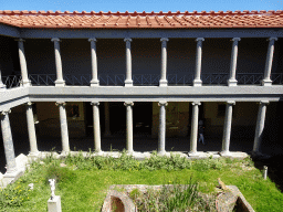 The Garden at the Large Peristyle at the Casa Romana museum, viewed from the Upper Floor