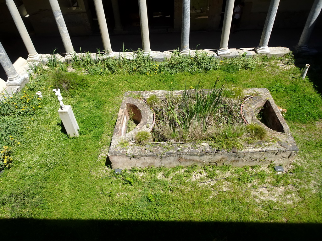 The Garden at the Large Peristyle at the Casa Romana museum, viewed from the Upper Floor
