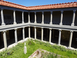 The Garden at the Large Peristyle at the Casa Romana museum, viewed from the Upper Floor