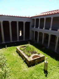 The Garden at the Large Peristyle at the Casa Romana museum, viewed from the Upper Floor