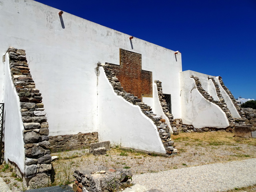 Southeast wall of the Casa Romana museum