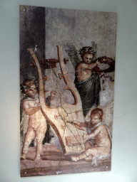 Wall painting at the Casa Romana museum
