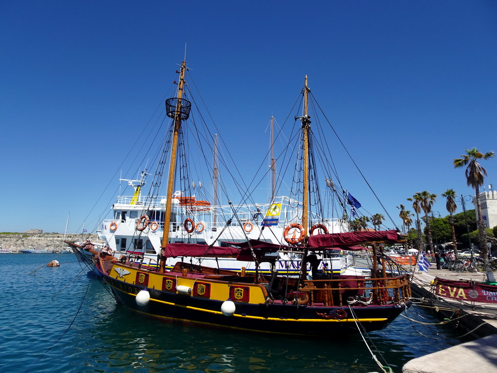 Boats in the Limenas Ko harbour