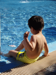 Max at the Children`s Pool at the Blue Lagoon Resort