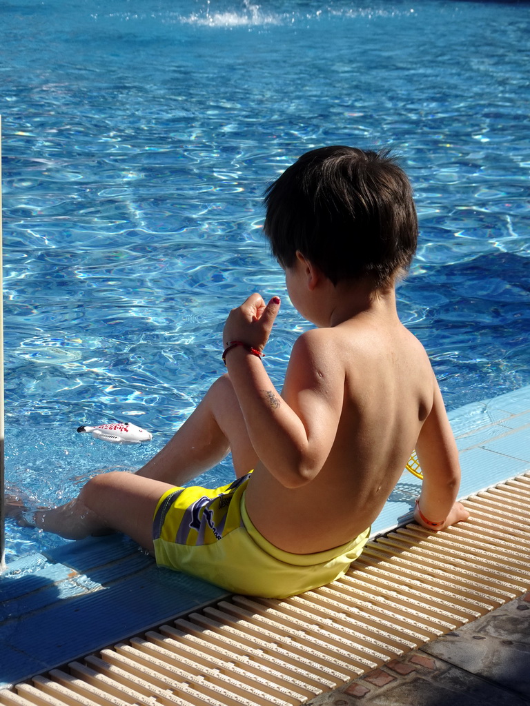 Max at the Children`s Pool at the Blue Lagoon Resort