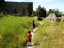 Miaomiao and Max at the Ancient Nymphaion at the West Archaeological Site