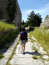 Miaomiao at the Paved Road at the West Archaeological Site