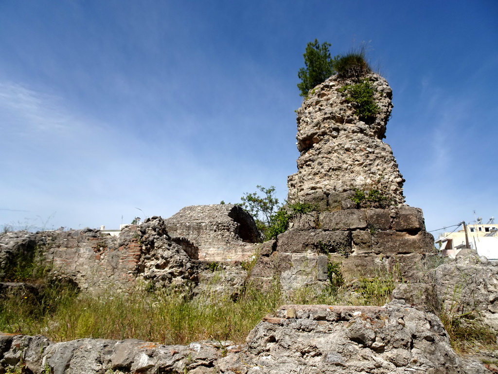 Column at the Ancient Gymnasium at the West Archaeological Site