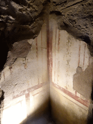 Wall painting in the catacombs of the Roman Odeum