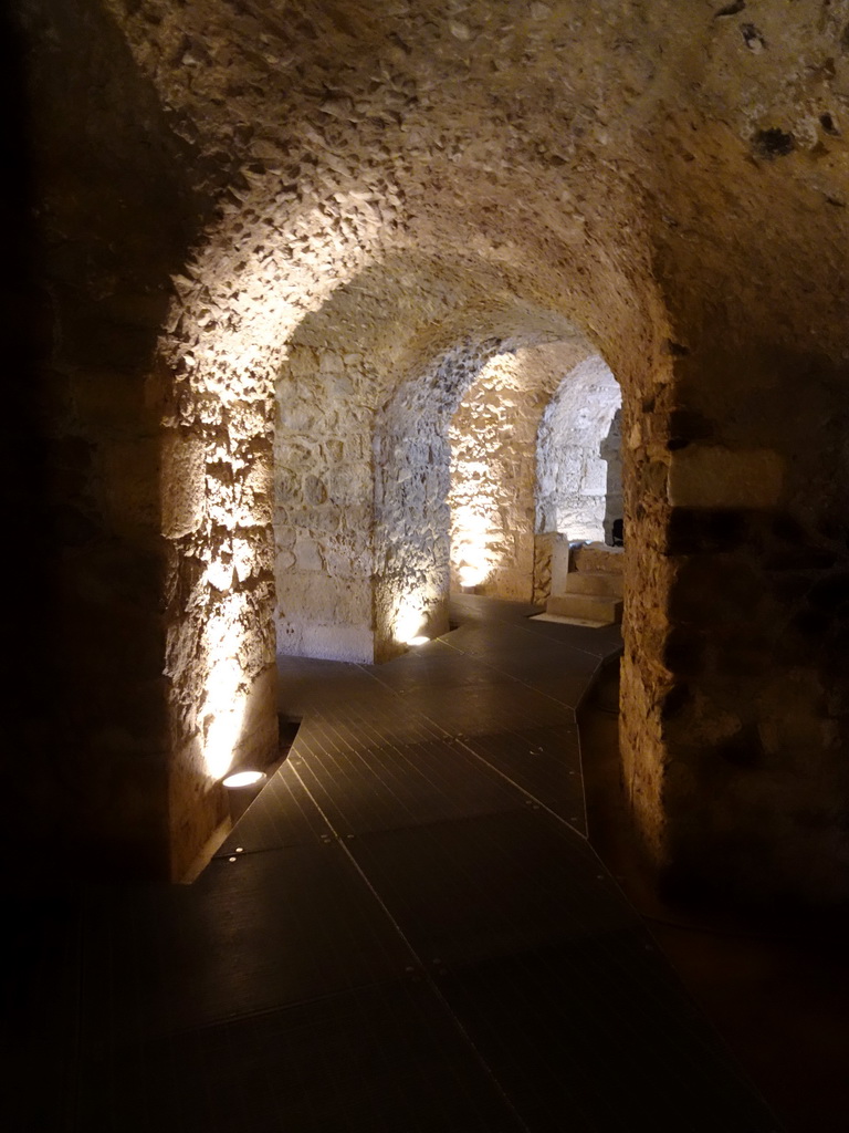 Hallway in the catacombs of the Roman Odeum