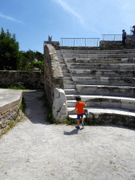 Max on the east side of the Roman Odeum