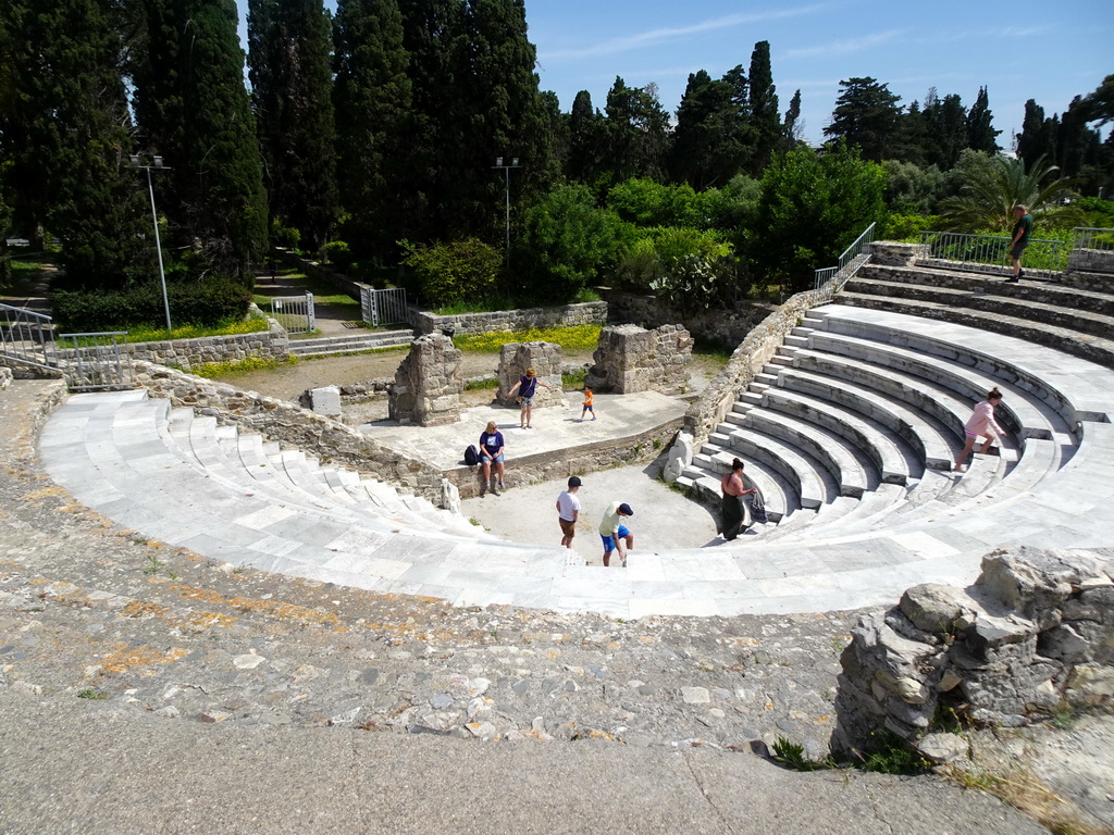 The Roman Odeum with Miaomiao and Max on the stage