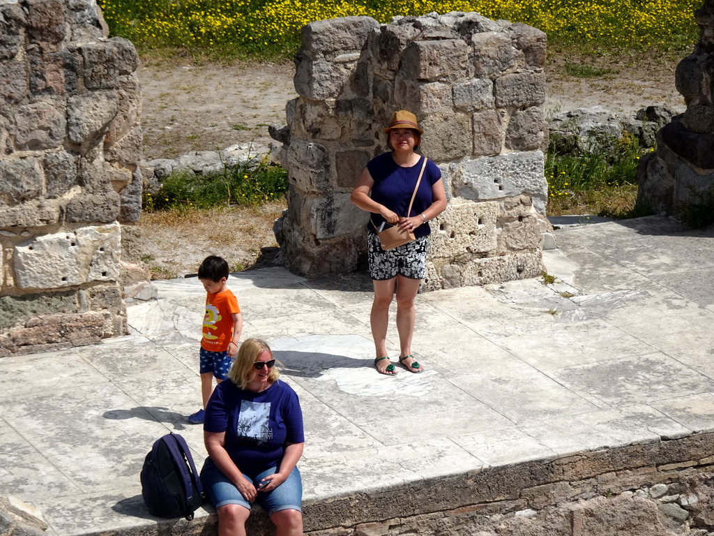 Miaomiao and Max on the stage of the Roman Odeum