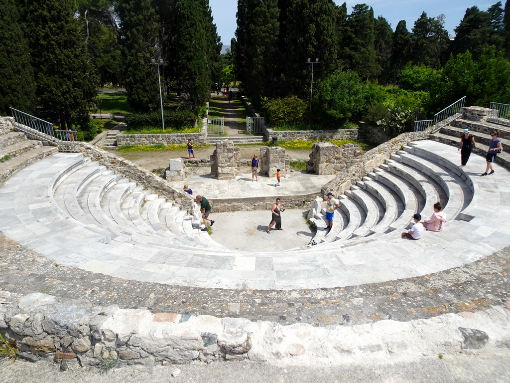 The Roman Odeum with Miaomiao and Max on the stage