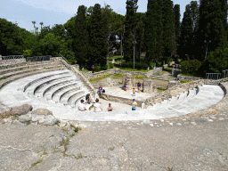 The Roman Odeum with Miaomiao and Max on the stage