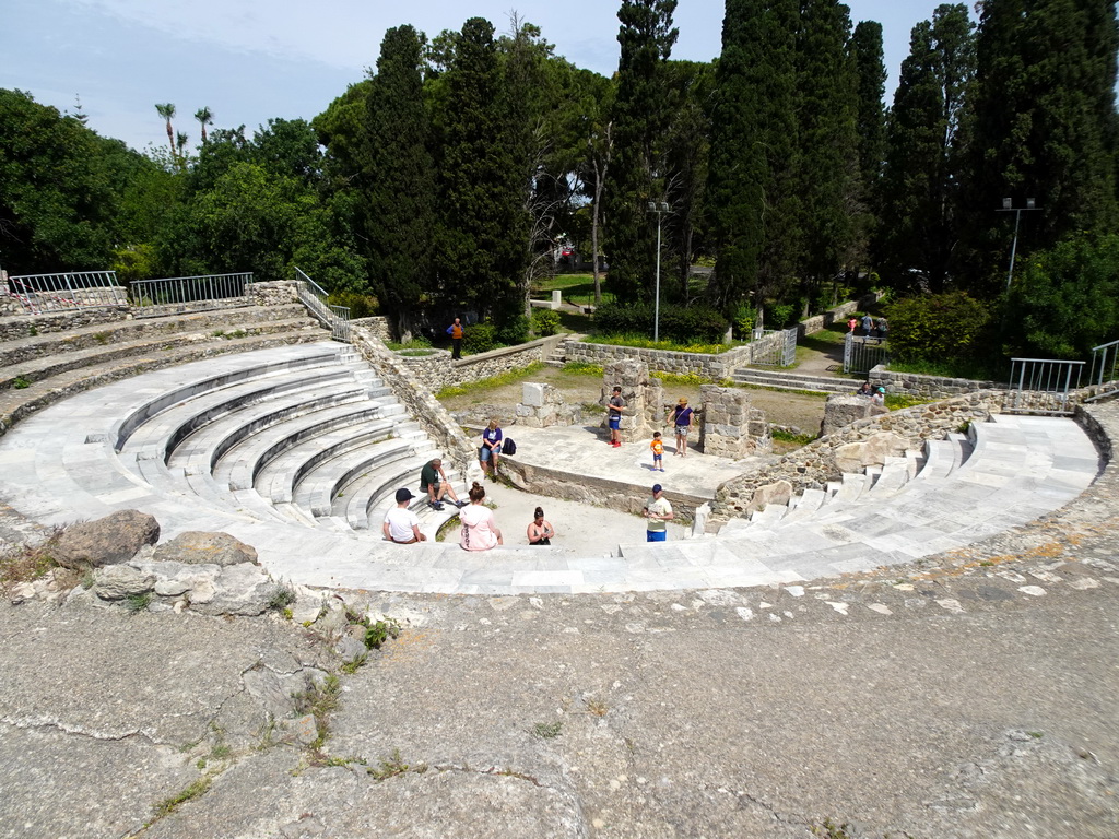 The Roman Odeum with Miaomiao and Max on the stage