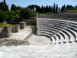 Max on the east side of the Roman Odeum