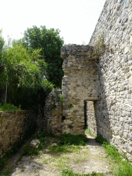 Walls on the east side of the Roman Odeum