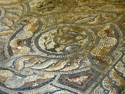 Detail of the mosaic on the east side of the Roman Odeum