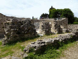 Walls on the north side of the Roman Odeum