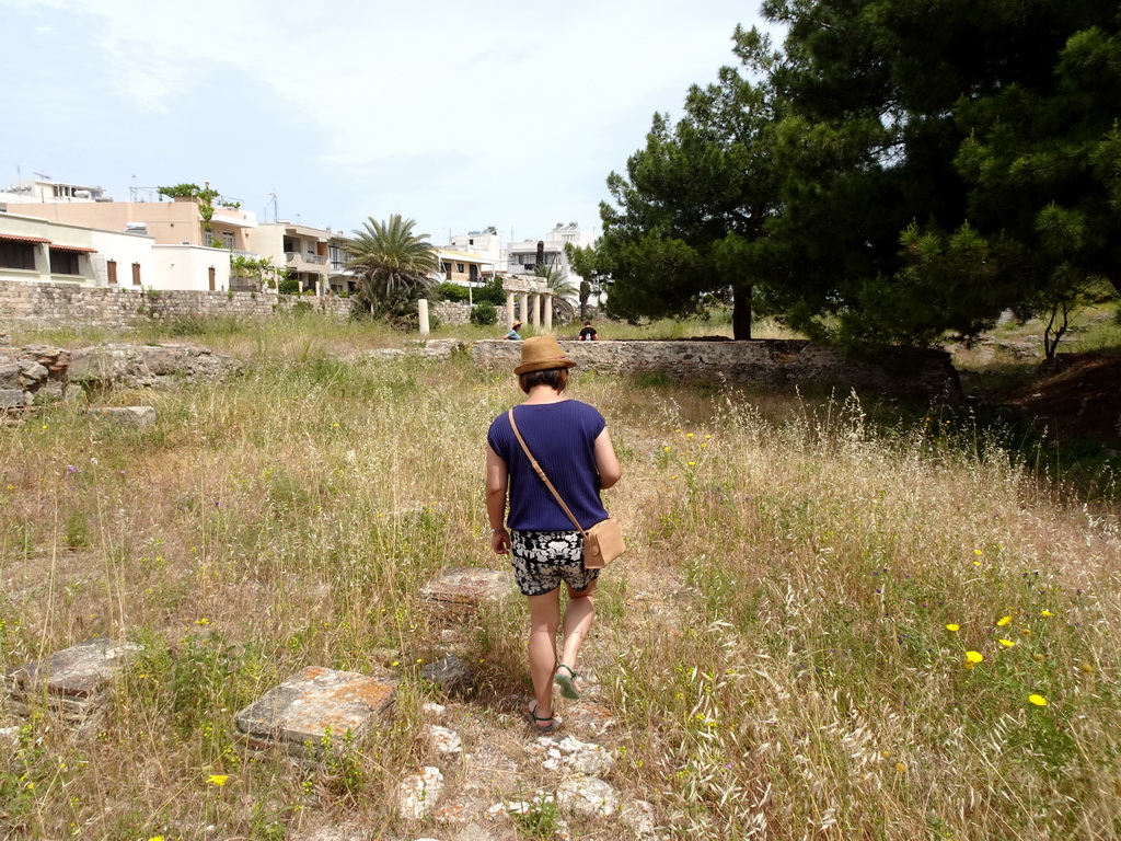 Miaomiao at the Ancient Gymnasium at the West Archaeological Site