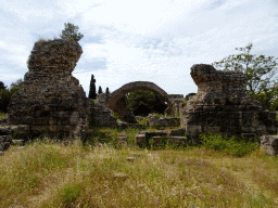 Arch and rocks at the Ancient Gymnasium at the West Archaeological Site