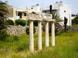 Columns at the Xystos Gymnasium at the West Archaeological Site