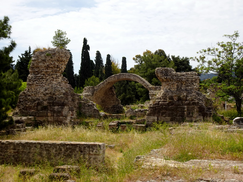 Arch and rocks at the Ancient Gymnasium at the West Archaeological Site