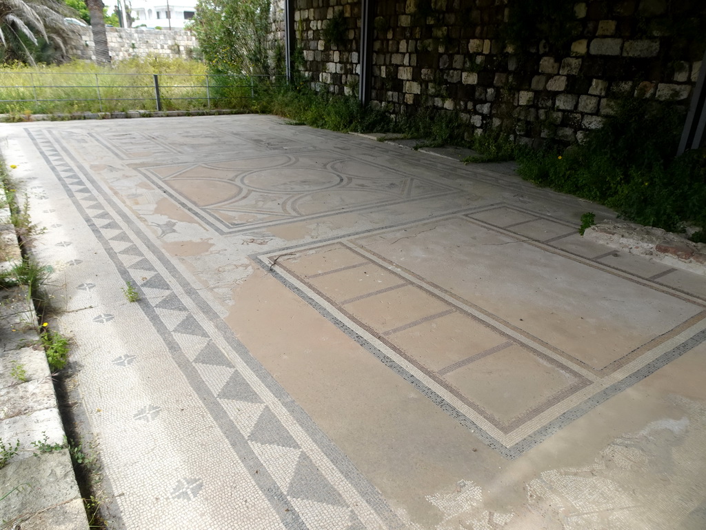 Mosaic at the north end of the West Archaeological Site