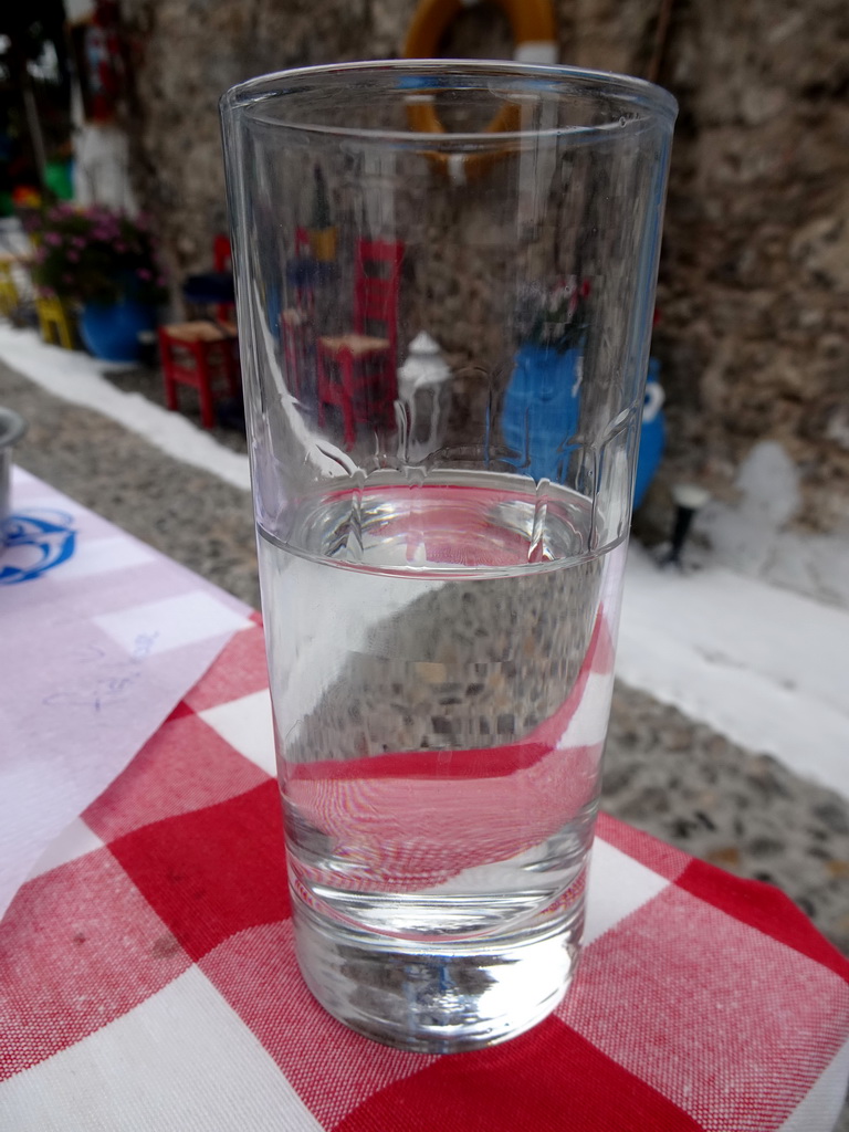 Ouzo at the Taverna Fish House restaurant