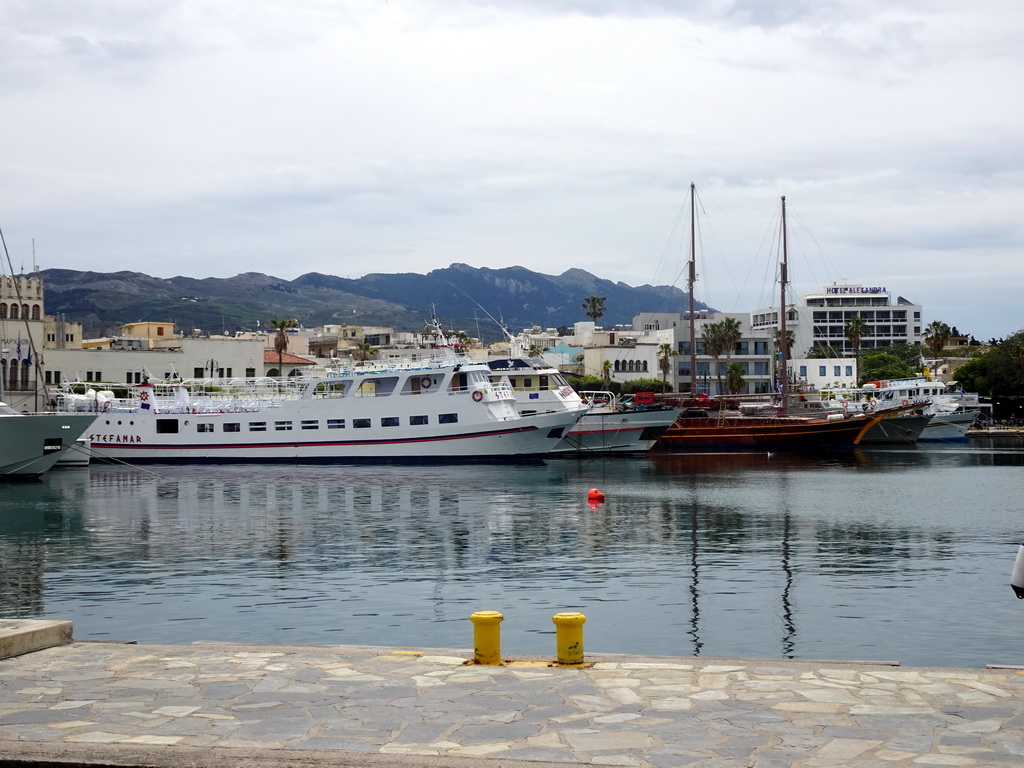 Boats at the south side of the Limenas Ko harbour