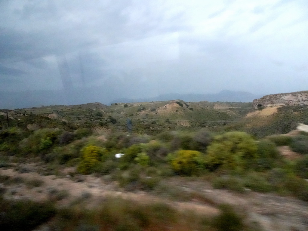 Hills northeast of the town of Irakleides, viewed from the bus from the Blue Lagoon Resort to Kos International Airport Hippocrates