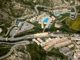 The Blue Lagoon Village at Kefalos, viewed from the airplane to Eindhoven