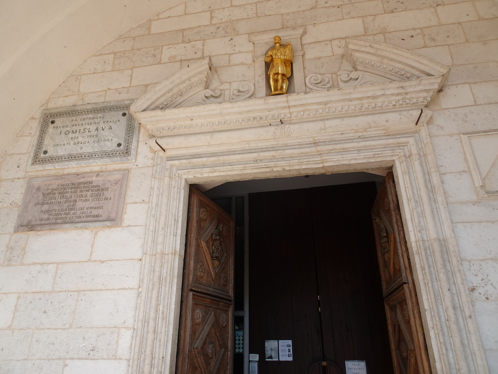 Entrance of St. Tripun`s Cathedral at the St. Tripun`s Square