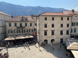 West side of St. Tripun`s Square, viewed from the balcony at the upper floor of St. Tripun`s Cathedral