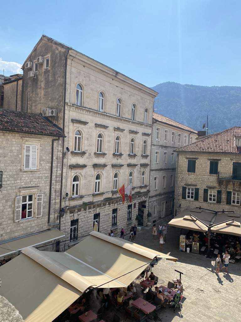 South side of St. Tripun`s Square, viewed from the balcony at the upper floor of St. Tripun`s Cathedral